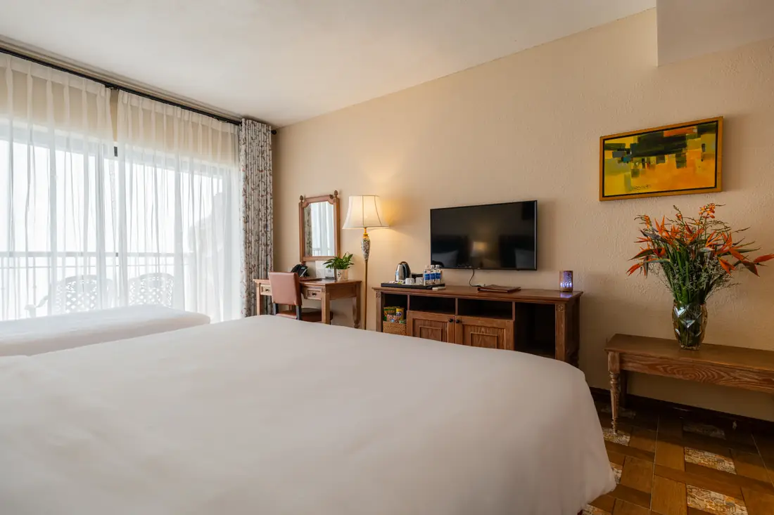 Toàn phòng Deluxe Triple Balcony – Venus Hotel Tam Đảo