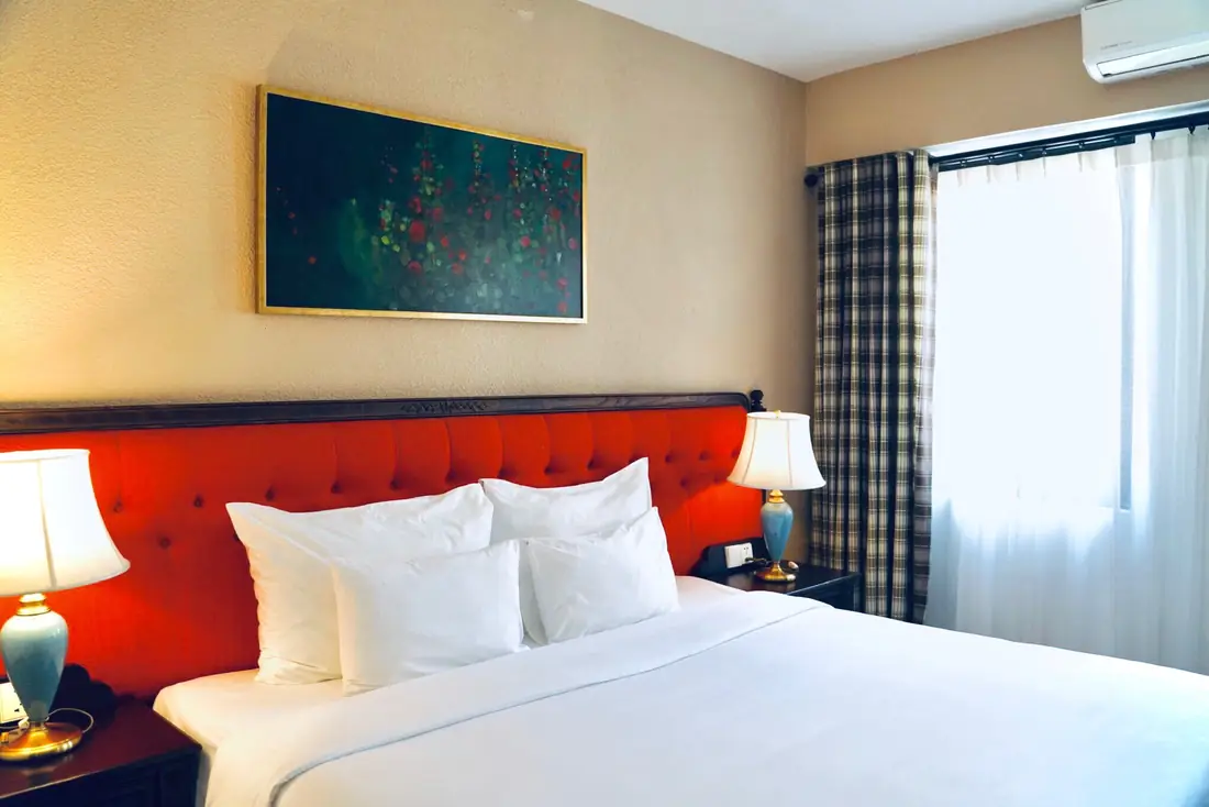 Giường đôi phòng Superior – Venus Hotel Tam Đảo